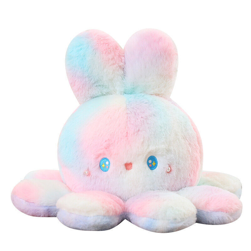 new flip octopus rabbit cute reversible octopus plush rabbit cute christmas reversible octopus