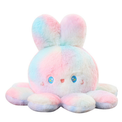 new flip octopus rabbit cute reversible octopus plush rabbit cute christmas reversible octopus