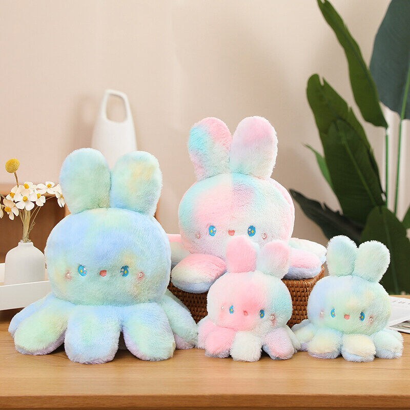 new flip octopus rabbit cute reversible octopus plush rabbit cute christmas reversible octopus