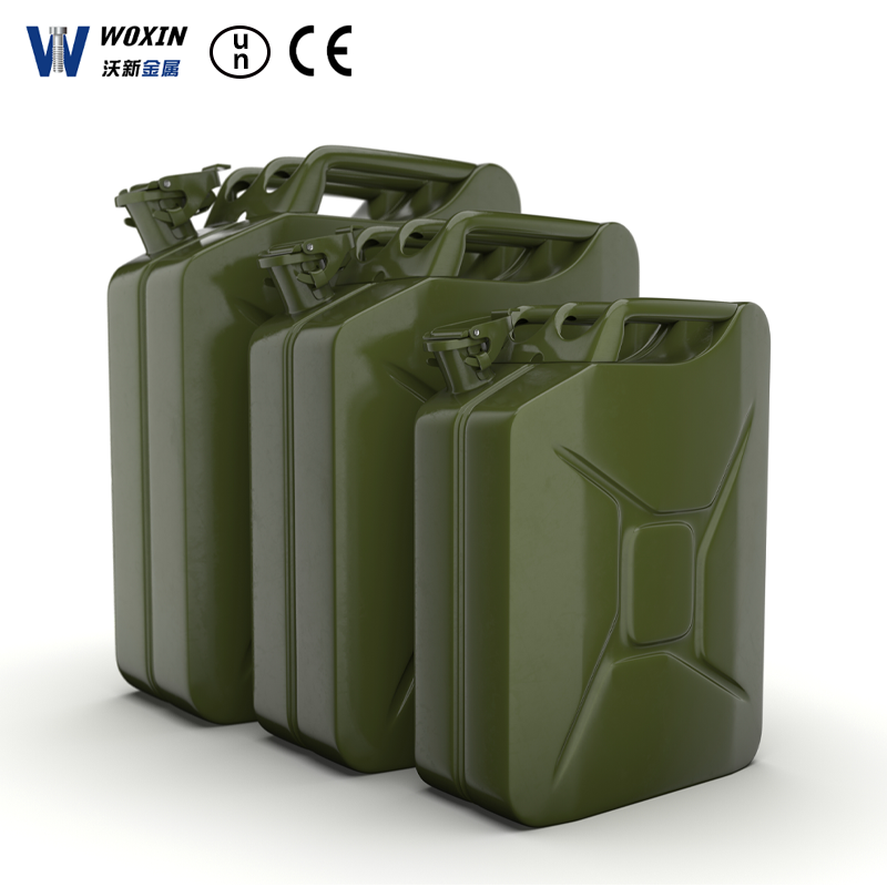 Popular Mini Portable 5L 10L 20L American Type Stainless Steel Petrol Oil Jerry Can Metal Cans