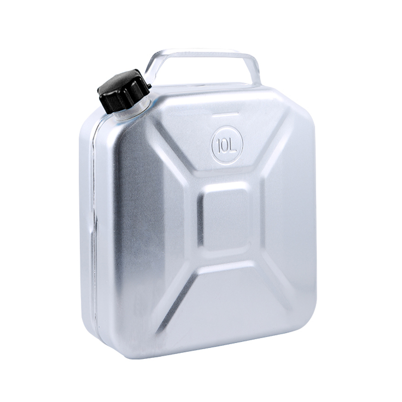 Aluminum Gasoline Fuel Tank Petrol Jerrycan 10 liter 5 Gallon Gal Oil Jerry Can