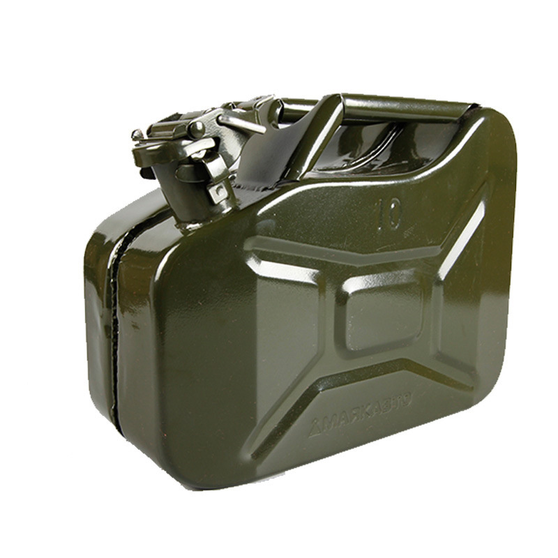 Popular Mini Portable 5L 10L 20L American Type Stainless Steel Petrol Oil Jerry Can Metal Cans