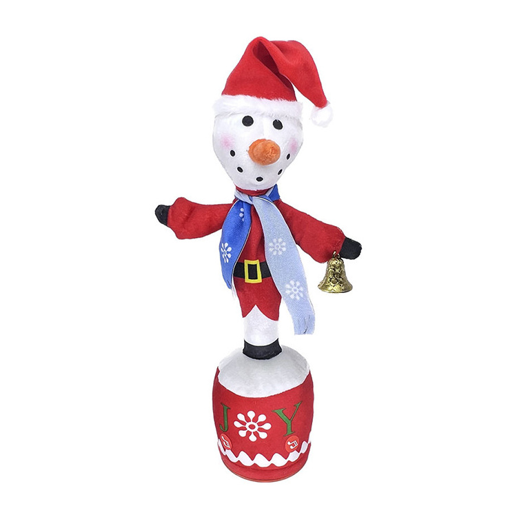 Creative Singing Talking Swing Electric Plush Santa Clause Dancing Toys Christmas Gifts