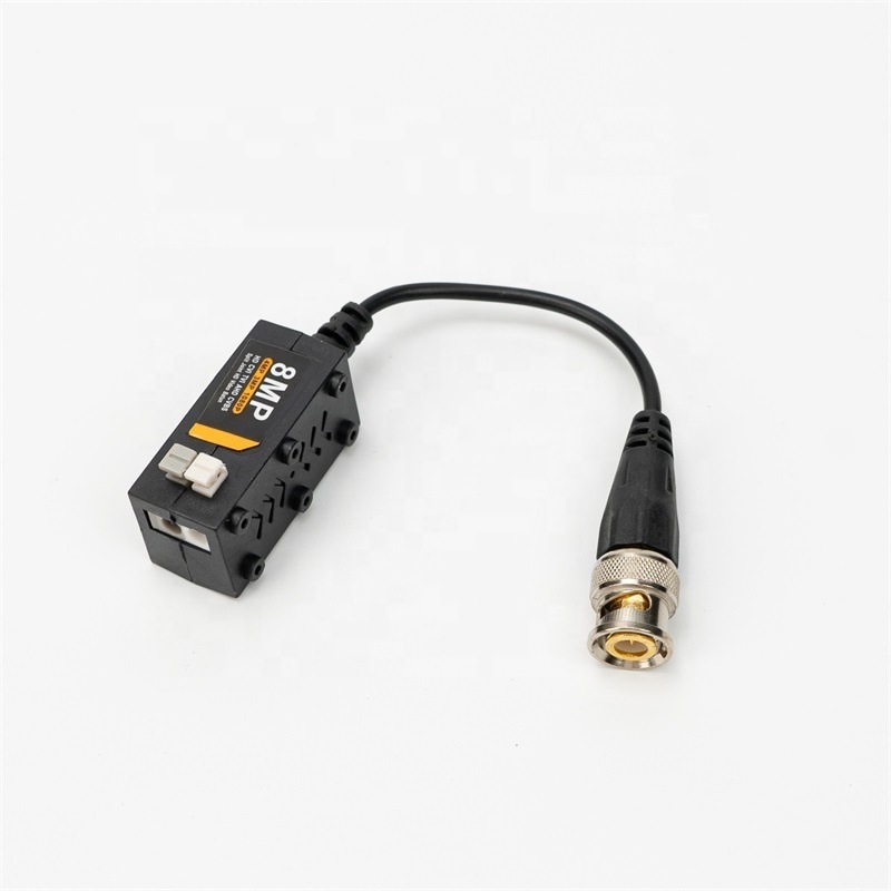 bnc balun 8MP passive twisted pair transmission monitoring coaxial network card line to BNC head anti-interference bnc balun