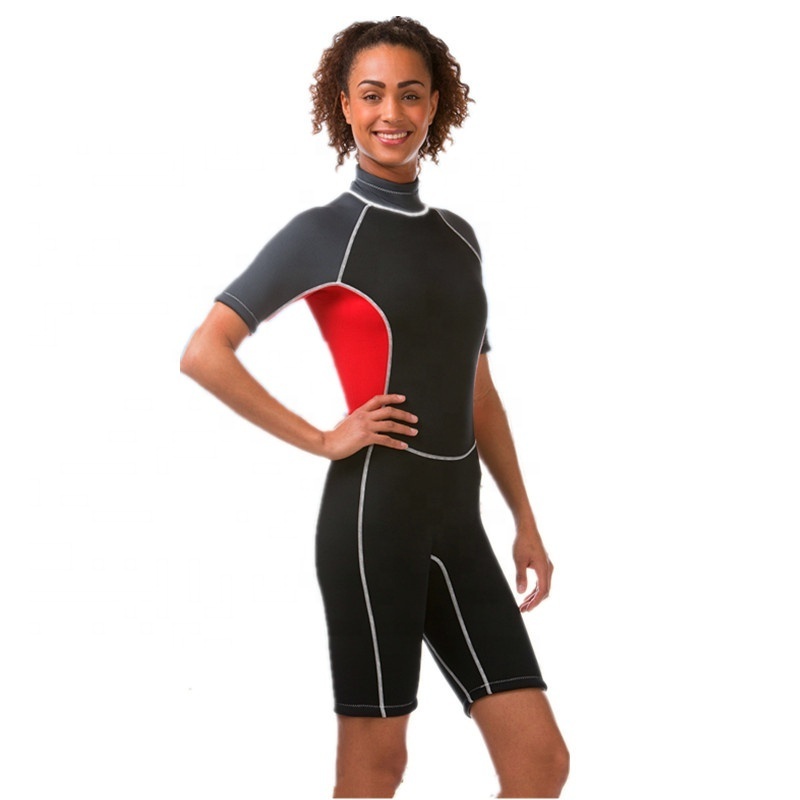 2021 popular 3mm free dive short neoprene smooth skin wetsuit coat for men women neoprene wetsuit