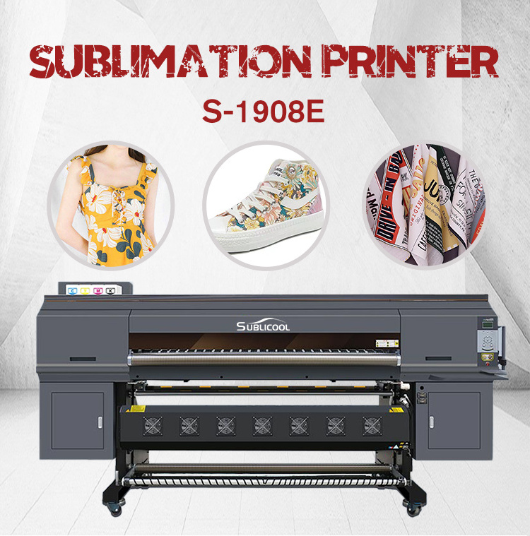 Industry Price I3200/4720 3 Heads Digital Sublimation Printer Fabric Printing Inkjet Printer Machine For Textile