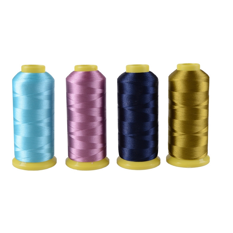 Multi color 120/2 polyester 150D/2 embroidery thread