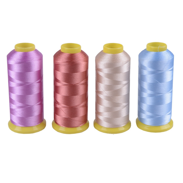 Cheap dope dyed polyester yarn 120/2 embroidery machine thread