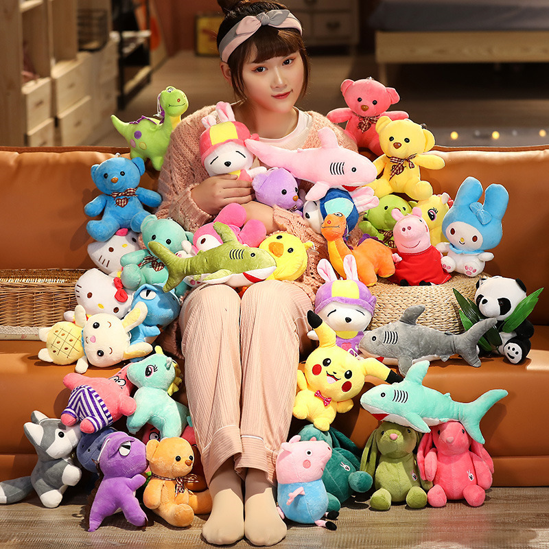 Custom Bulk 15cm Stuffed Animal Soft Toys Doll Peluches Al Por Mayor Oyuncak Children Plush Kids Toys For Kids Children