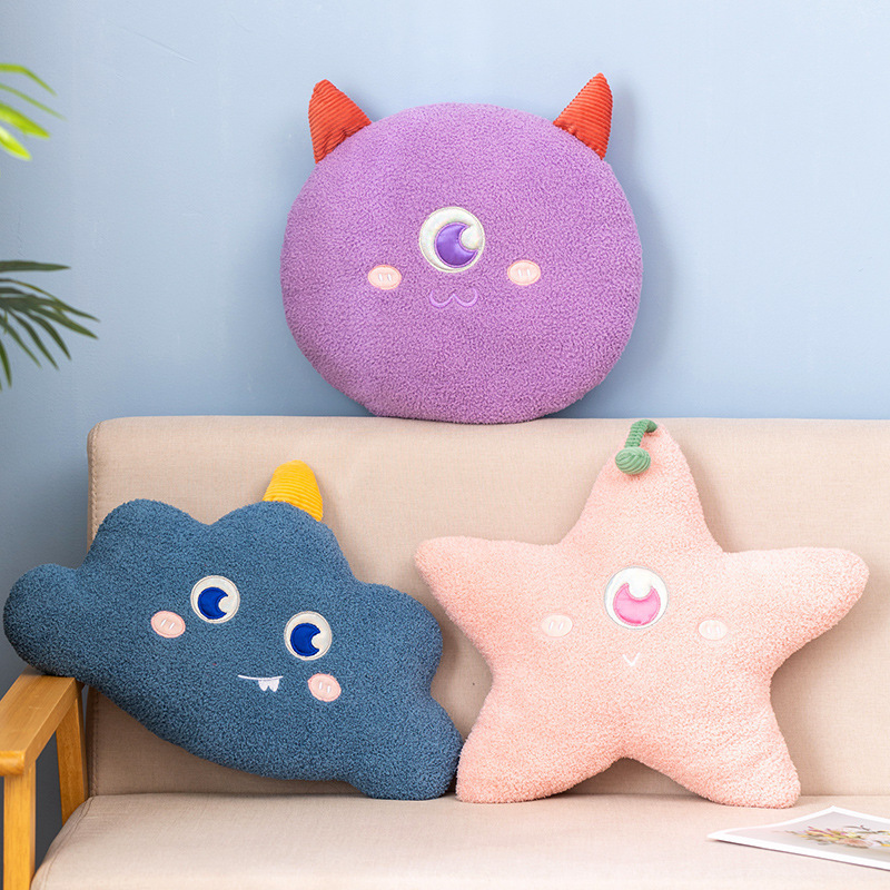 Stuffed Plush Toys Creative New Monster Star Cloud Pillows On The Sofa Hot Selling Wholesale