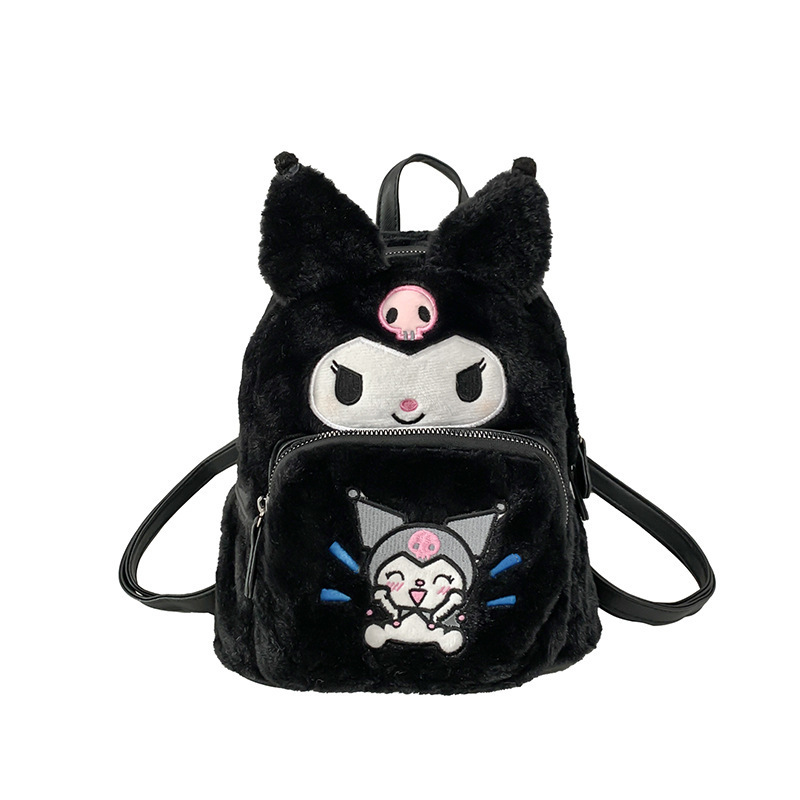 Wholesale Multi-colors Sanrio Kuromi Kitty Stuffed Plush Bag School Backpack Tote Bag For Back-to-school Season