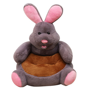 Hot sale baby plush bear rabbit sofa bed without filling Children Animal Chair Sofa Soft Plush Toy Gifts