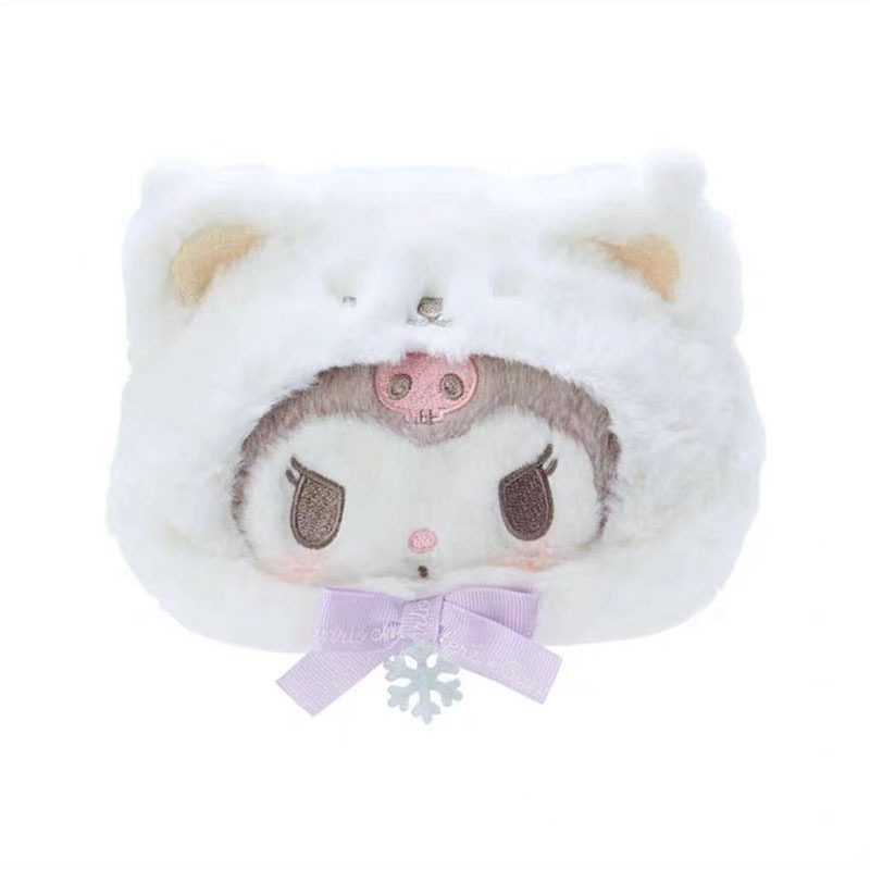 Sanrio Cosmetic Bag Make-up Bag 20*15cm Cartoon Doll Cute Plush Soft Bag Kuromi My Melody Hellokitty Plush For Claw Machine