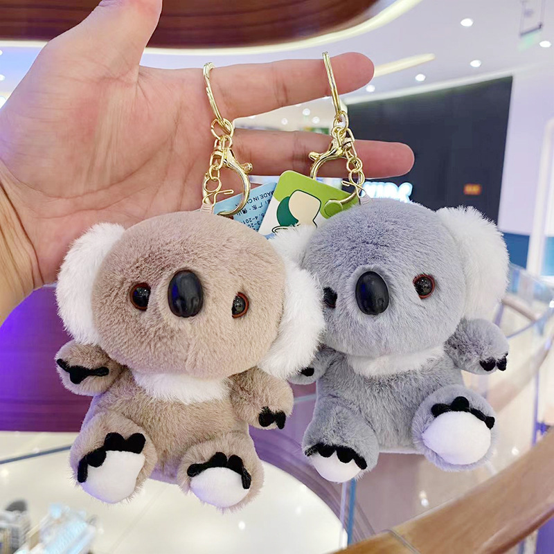 Custom Make 10cm Kawaii wholesale mini cute koala stufed toys plush koala clip