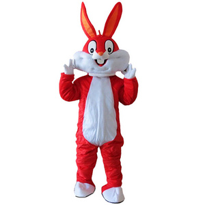 Cosplay Easter Party Bunny Animal Mascots Customized Adult Rabbit Bunny Mascot Costumes