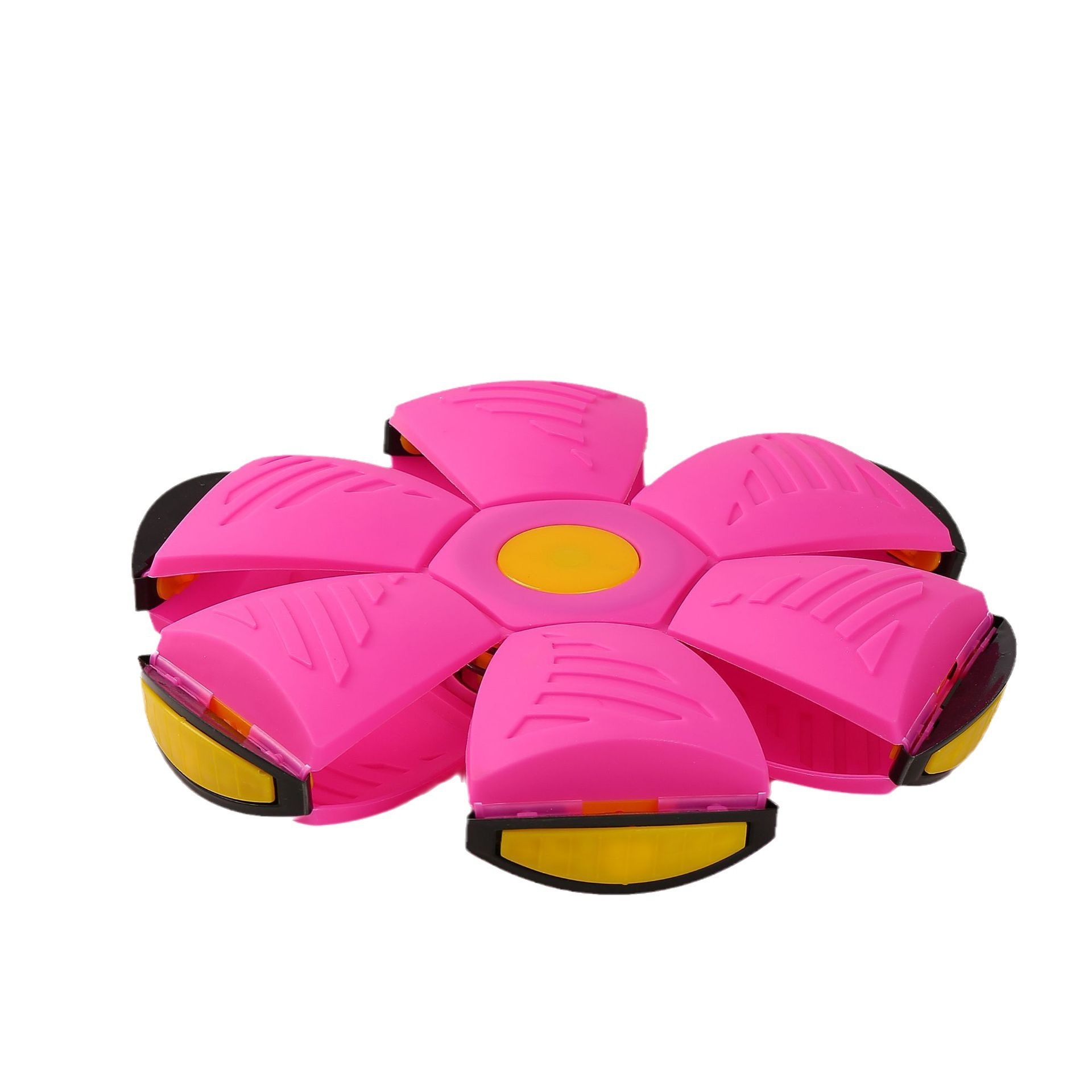 Outdoor Flying Pop Up Saucer Ball Magic Deformation UFO with Led Light and Music Flying Toys