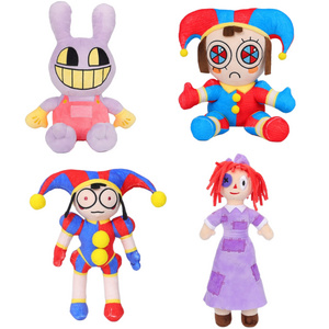 New style The Amazing Digital Circus Plush Toy Joker Pomni Jax Digital Circus Stuffed clown costume Doll For Kids