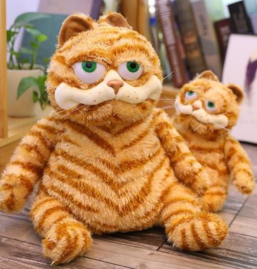 Wholesale Cute Garfield Gifts Toys Plush Pillows Yellow Cat Animal Cartoon Fat Cat Plush Dolls For Boys Girls