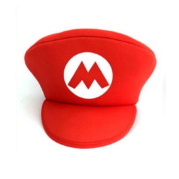 Halloween Cosplay Party Costume Hat Super Mario Brothers Mario Cheap Super Mario Hat With Beard