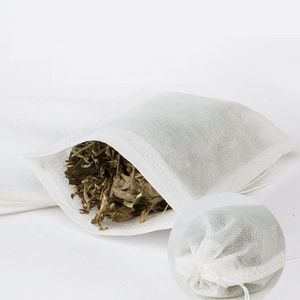 bag Disposable Different Size Heat Seal Biodegradable Tea Bags Empty Filter Non-woven Fabrics Tea Bag With String