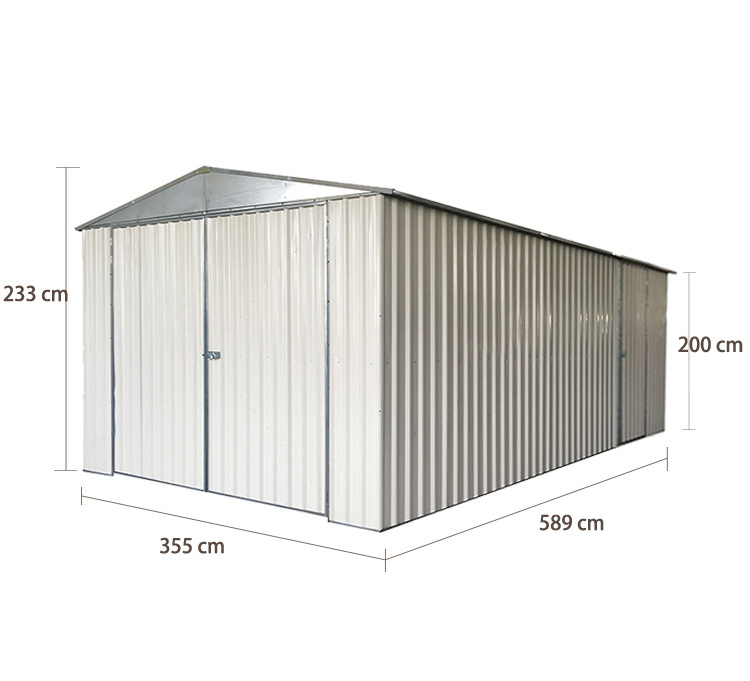 G1119-H200-2HP-H Gable roof portable car garage easily assembled  garage metal buildings metal garage building kit