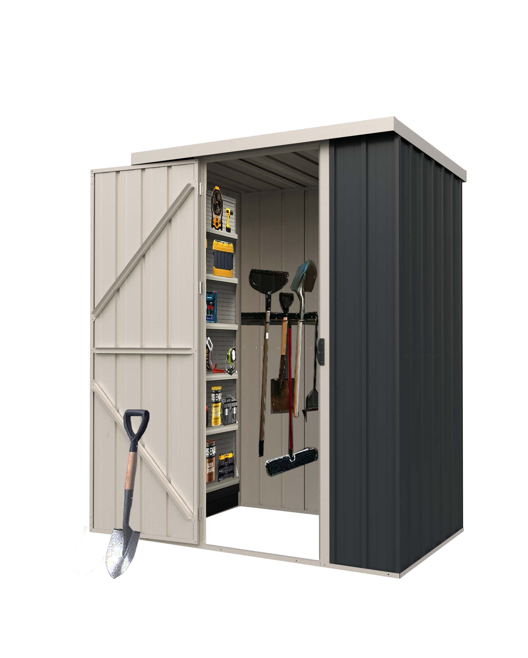 EF0403(A)-H160-H vertical version metal storage shed metal shed storage shelter