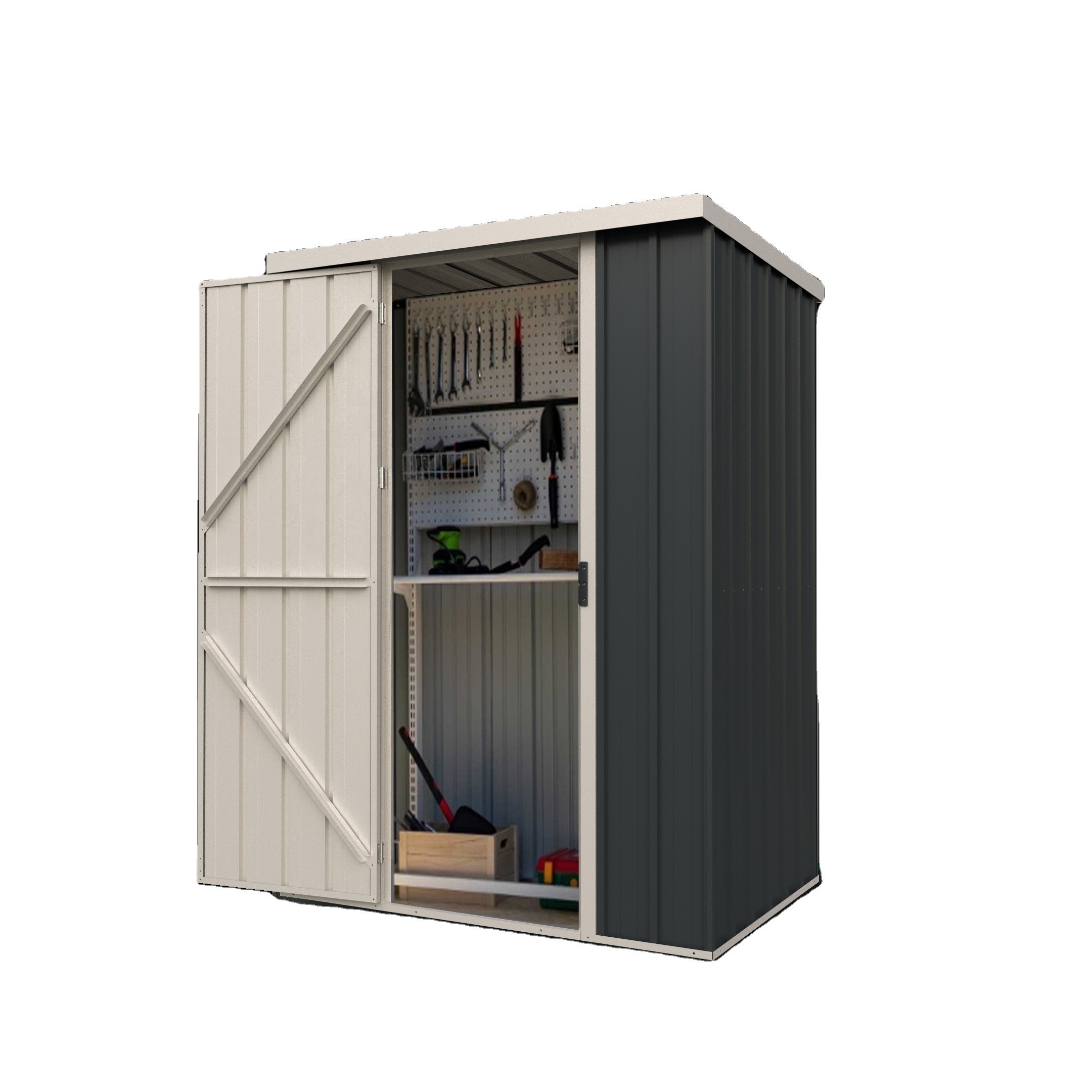 EF0403(A)-H160-H vertical version metal storage shed metal shed storage shelter