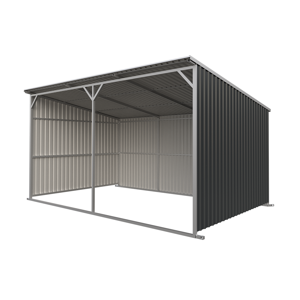 LS1912-H317 Prefab House Steel Structure Prefab Cow Farm Building Cow Shed Cattle House for Sale