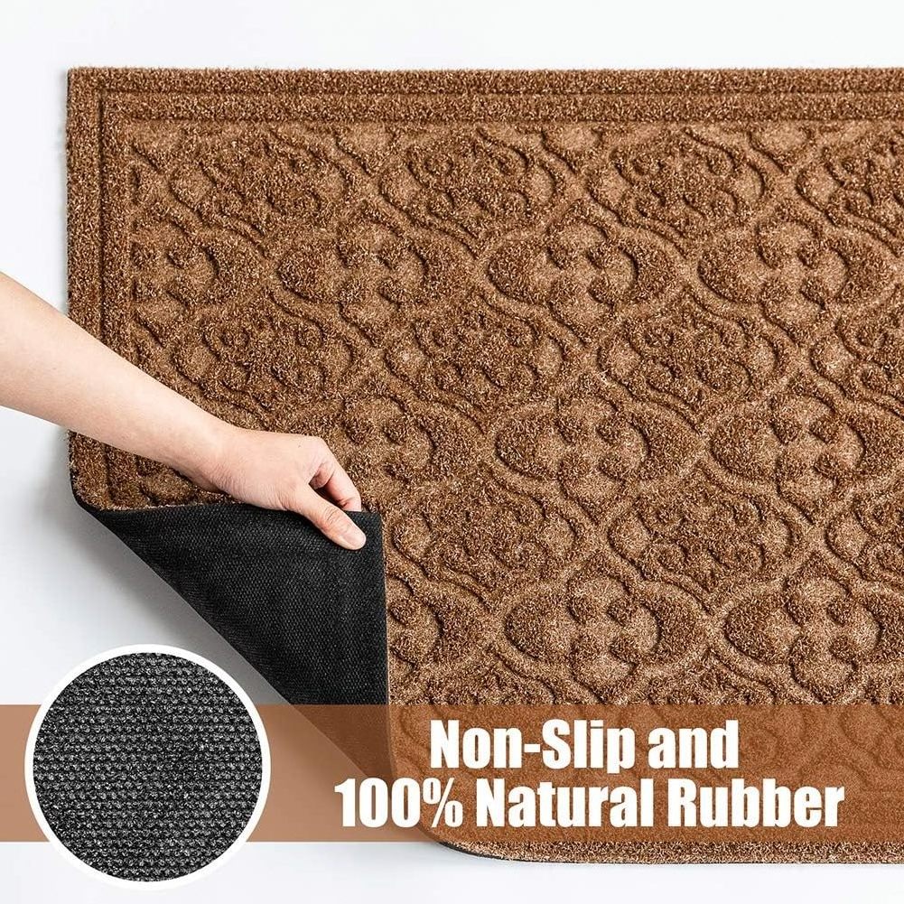 Rubber floor mat large reinforced grain outdoor mat