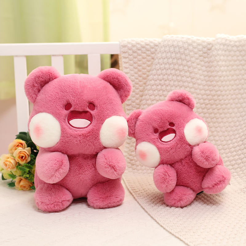 New Design Hot Sale Pink Doodle Bear Small Bear Handbag Kawai Cute Stuffed toy Girl and Children Gift