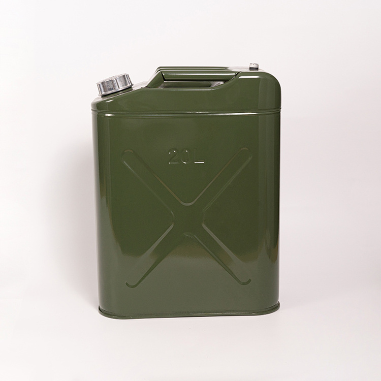 Factory sale high quality steel gasoline fuel tank petrol Jerrycan 20 liter 5 gallon gal oil Jerry Can