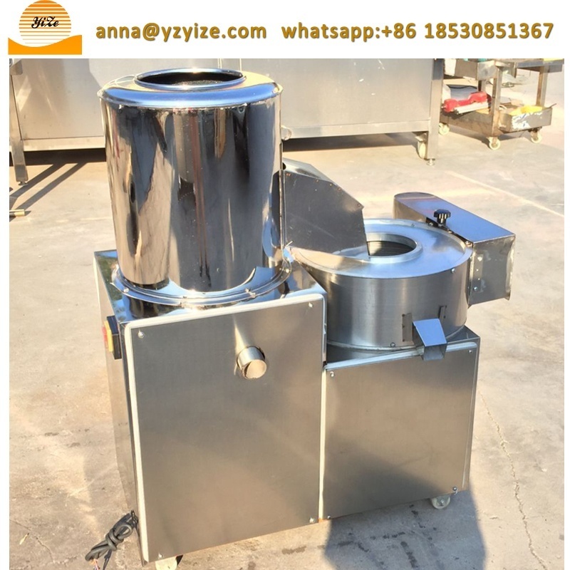 Industry potato washing peeling cutting machine commercial potato chips cutter peeler machine