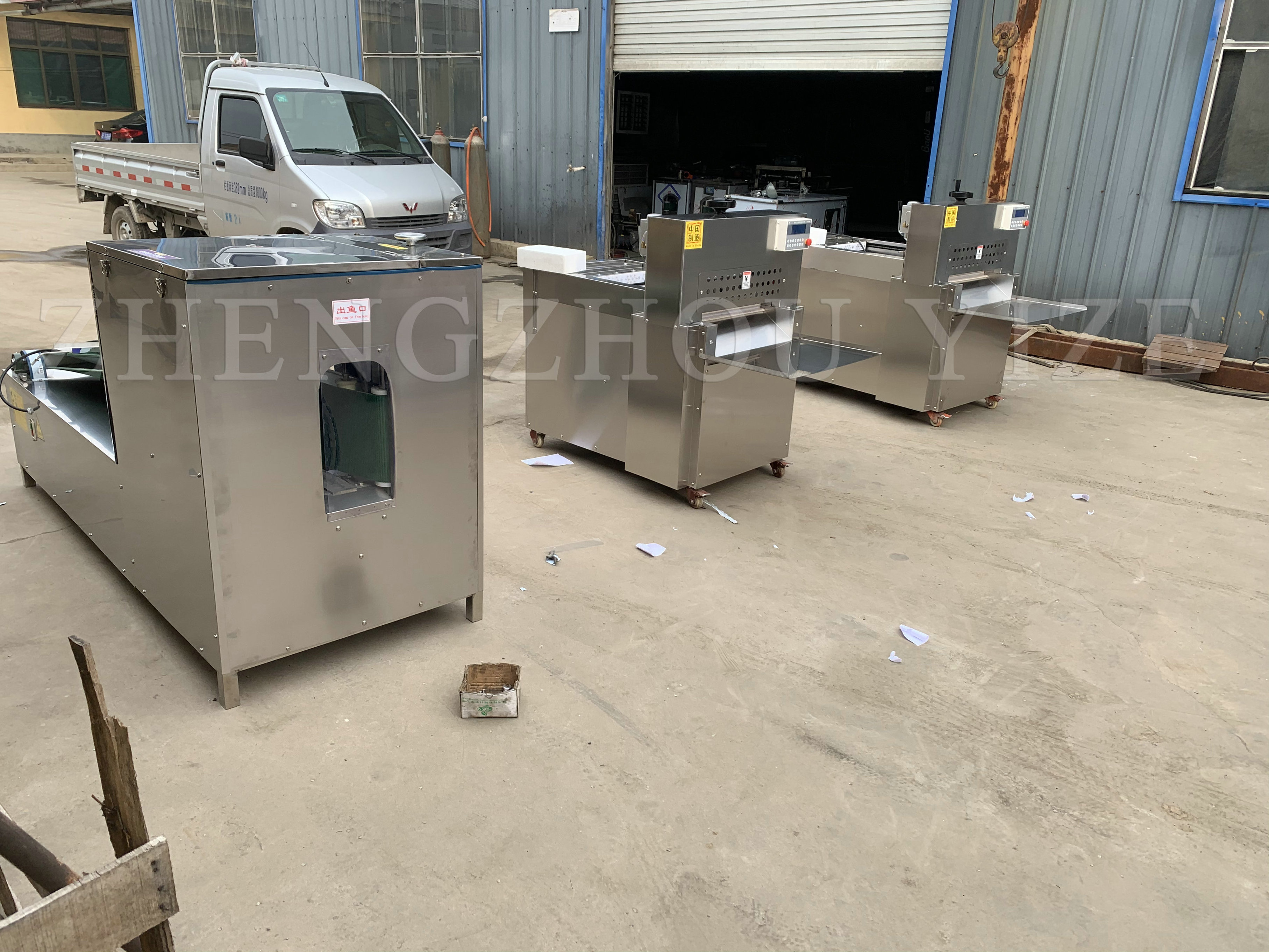 Stainless Steel Tilapia Fish Gutting Killing Gutting Cleaning Machine Fish Processing or back opening Machine