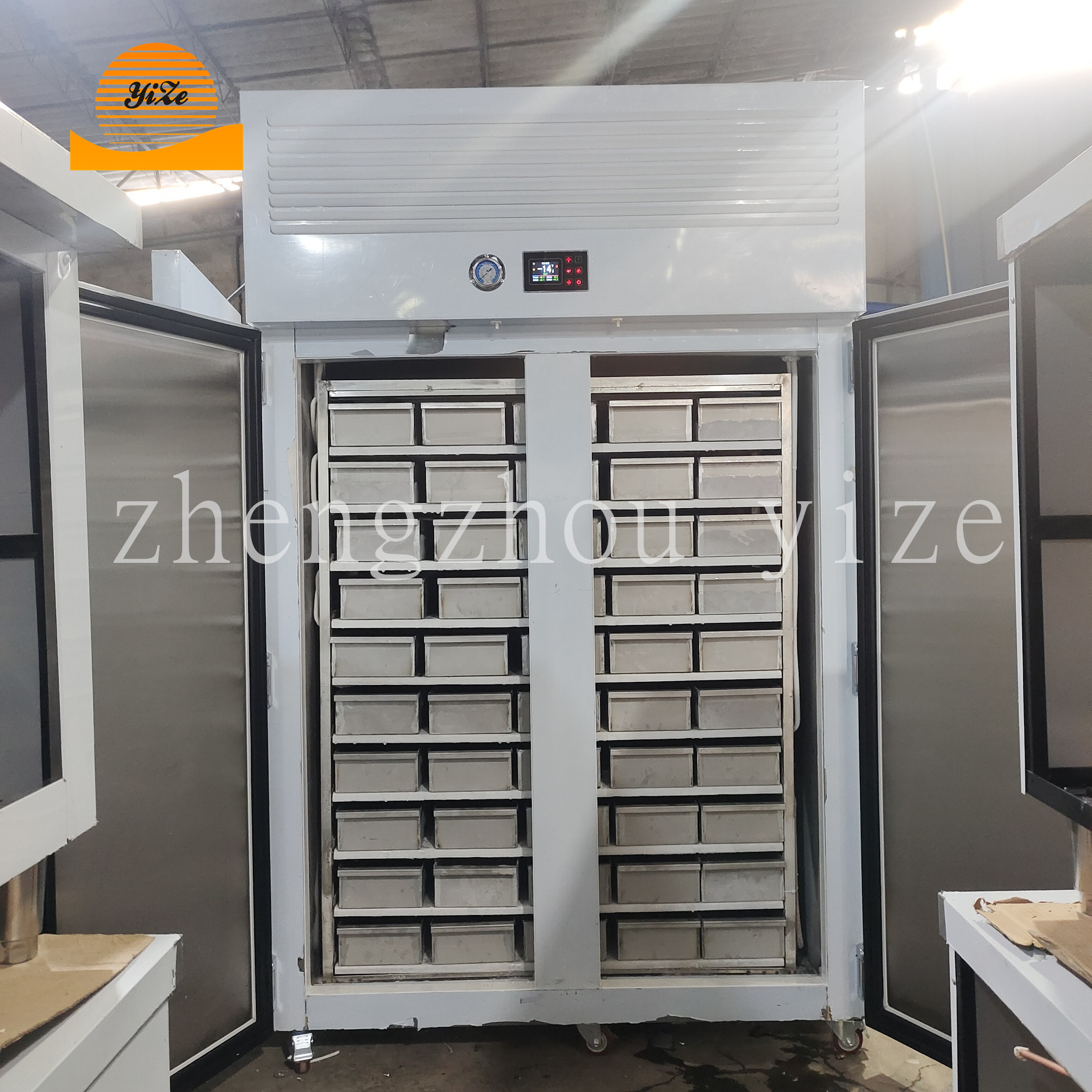 Vertical Direct Cooling Ice Making Machine 50 Mould Industrial Drawer Type Ice Maker Ice Block Cube Making Machine