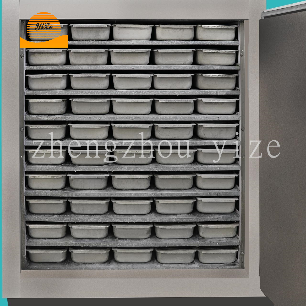 Vertical Direct Cooling Ice Making Machine 50 Mould Industrial Drawer Type Ice Maker Ice Block Cube Making Machine