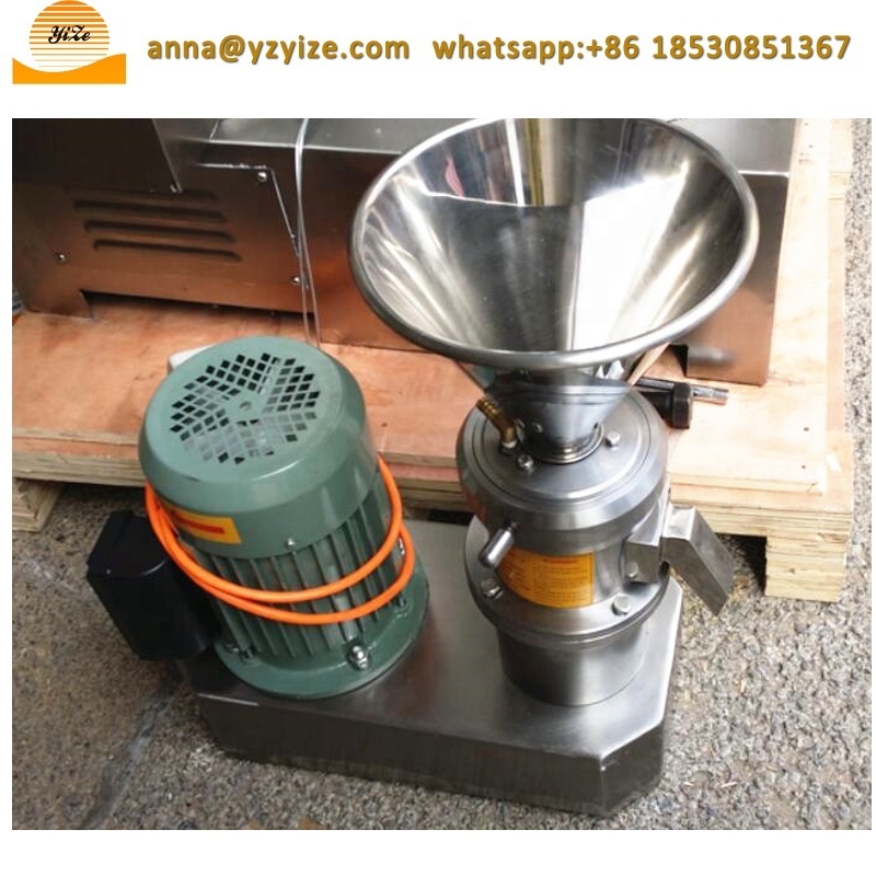 Commercial pepper grinding vertical food colloid mill soybean dry milling almond nut peanut butter grinder machine