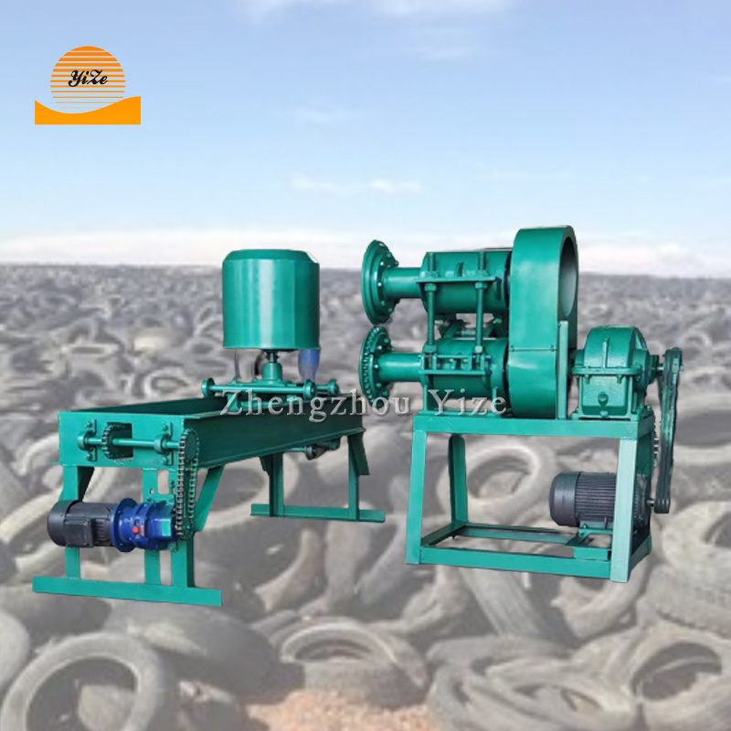 Multifunctional Automobile Scrap Rubber Tire Sidewall Cutter Block Tire Recycling Shredding Crushing Cutting Machine