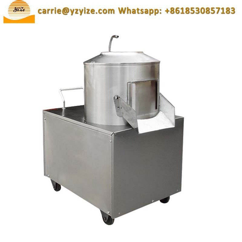 Automatic Sweet Potato Peeling Machine Peeler Industrial Potato Peeler and Chipping Machine For Restaurant Slicer