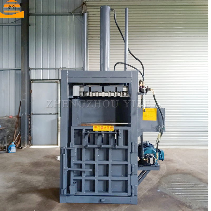 Automatic Vertical Aluminum Can Baler Machine Hydraulic Cardboard Baler Machine For Scrap Metal