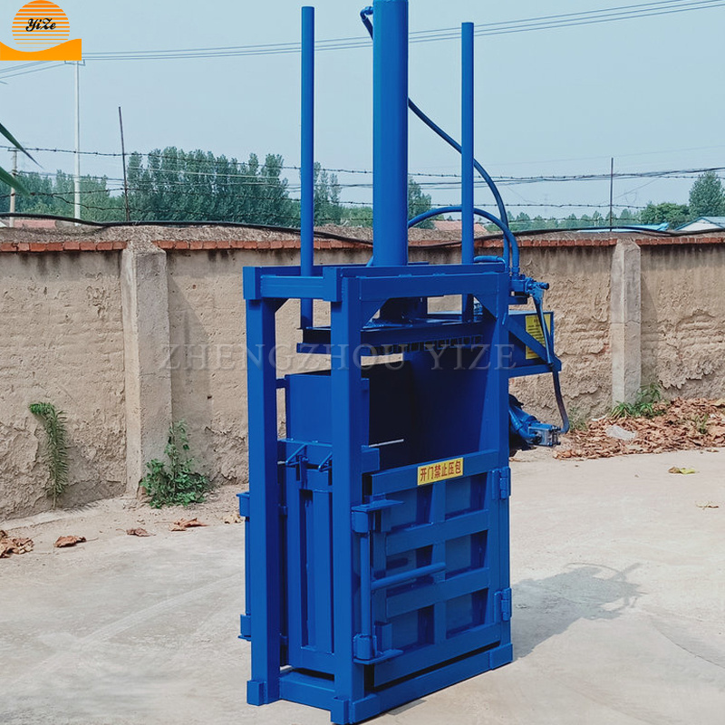 Automatic Vertical Aluminum Can Baler Machine Hydraulic Cardboard Baler Machine For Scrap Metal