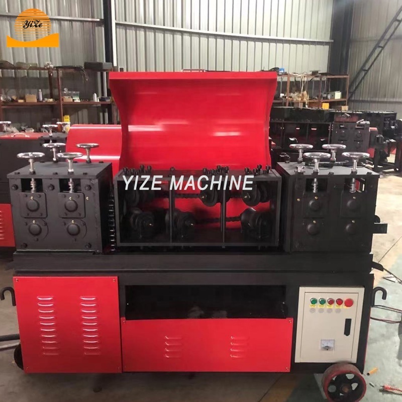 CNC scaffold steel metal pipe straightener machine rust removal copper pipe automatic metal tube painting Straightening machine