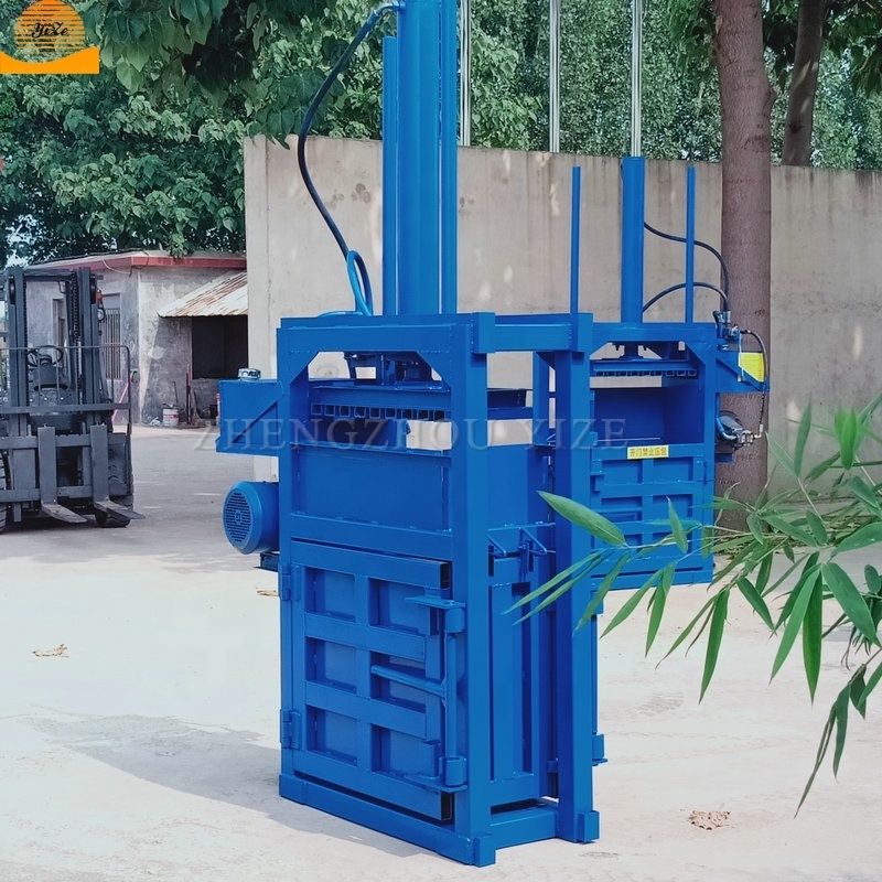 Hydraulic recycling cardboard Used Tyre baler machine for aluminum cans paper baling bale pressing machine