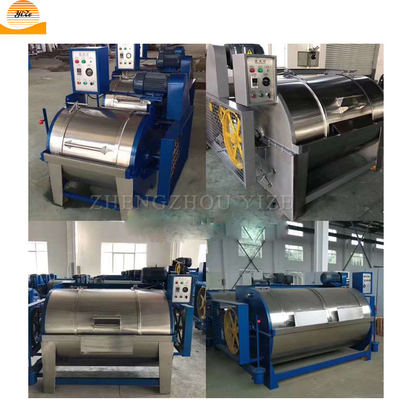 Industrial wool processing line raw sheep wool cleaning machine commercial laundry cloths washing dryer machine