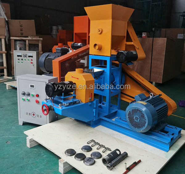 Fish Feed Small Diesel Engine Floating tilapia Fish Feed Extruder Animal Rabbit Dog Feed Food Mill Pellet Making Machine