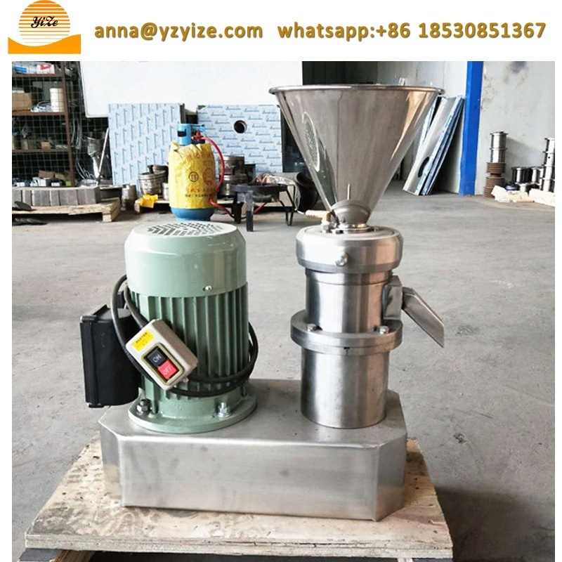 Commercial pepper grinding vertical food colloid mill soybean dry milling almond nut peanut butter grinder machine