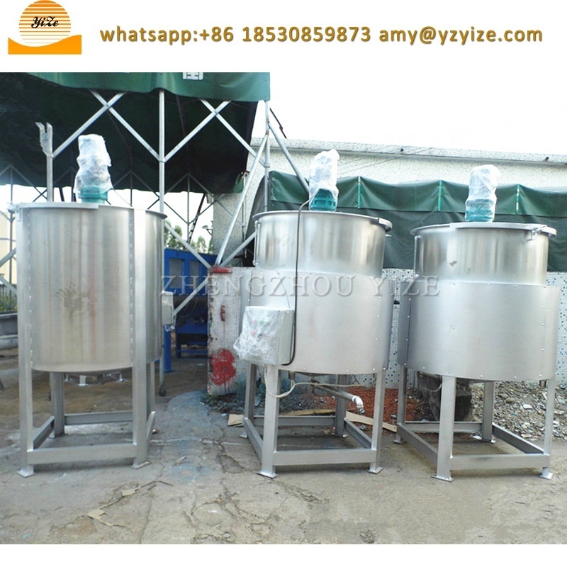 stainless steel 100l mixing tank with agitator yogurt mixer fruit juice mixing machine