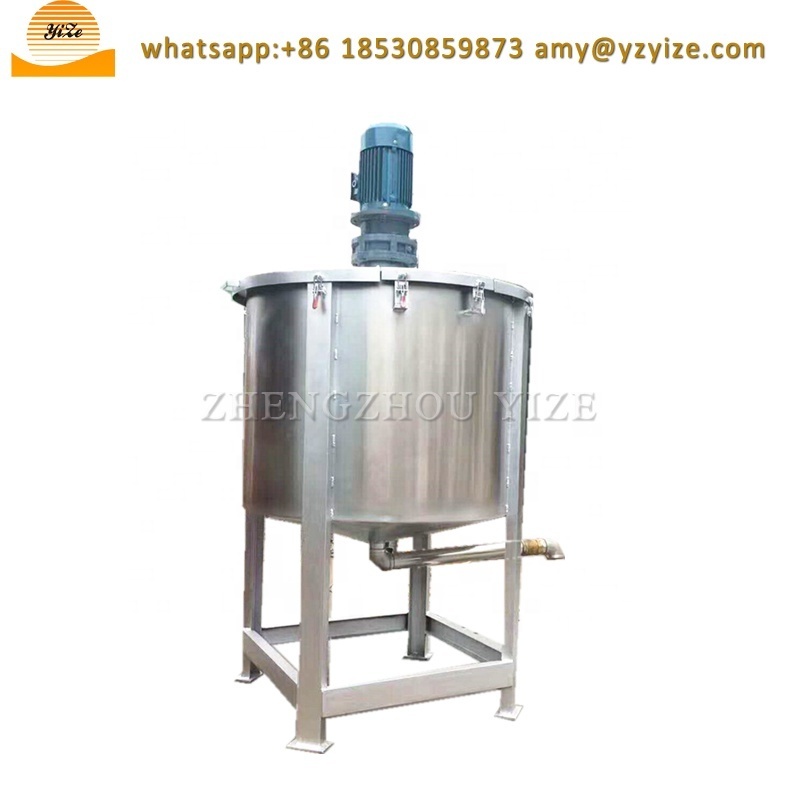 stainless steel 100l mixing tank with agitator yogurt mixer fruit juice mixing machine