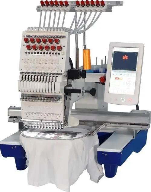 industrial single head plain embroidery machines 1/2/3 head cap/hat/t shirt embroidery machine price in China