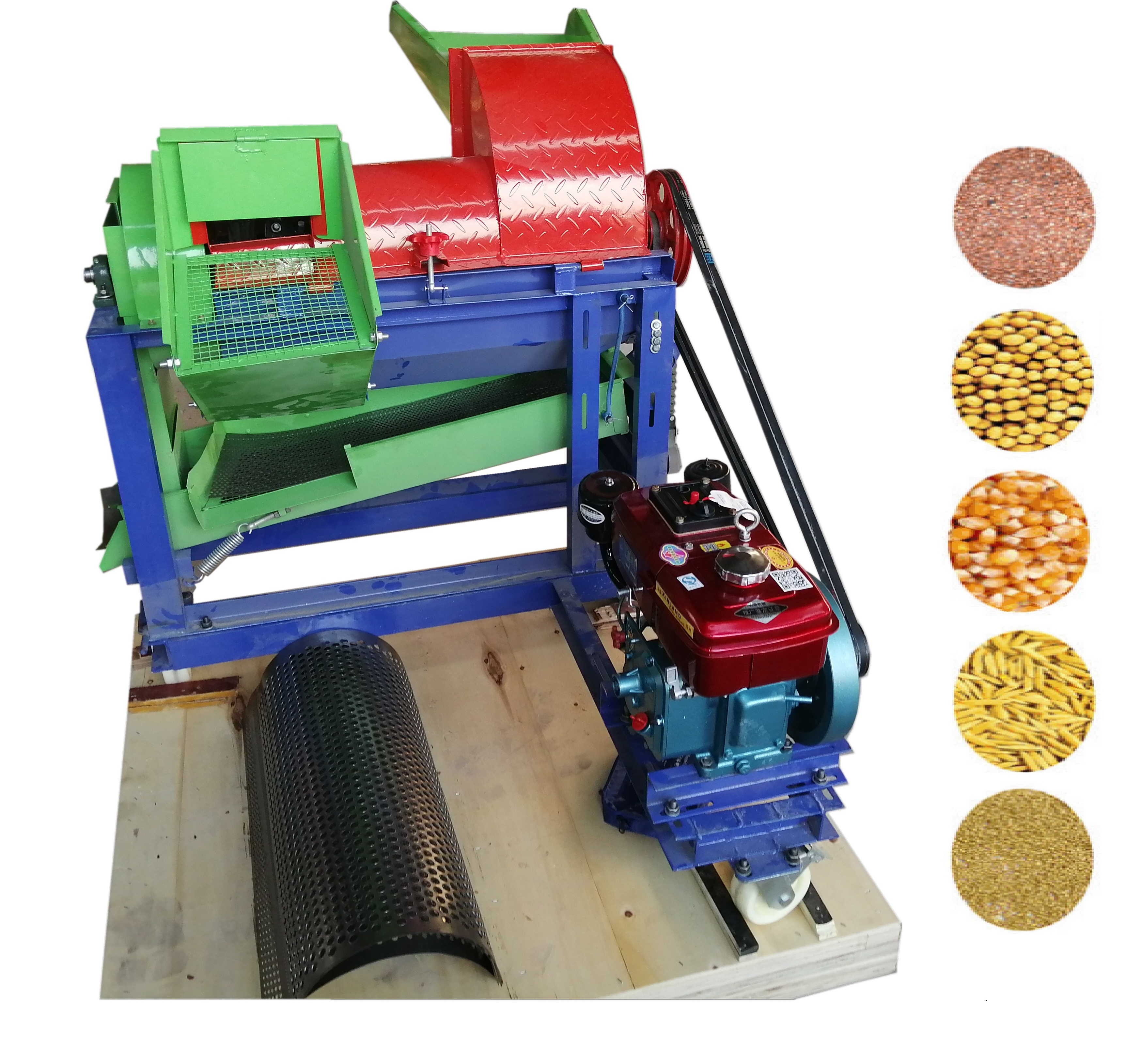 Diesel Farm equipment Small Wheat Rice Thresher Equipment And Peeling Threshing Paddy Maize Thresher Corn Threshing Machine