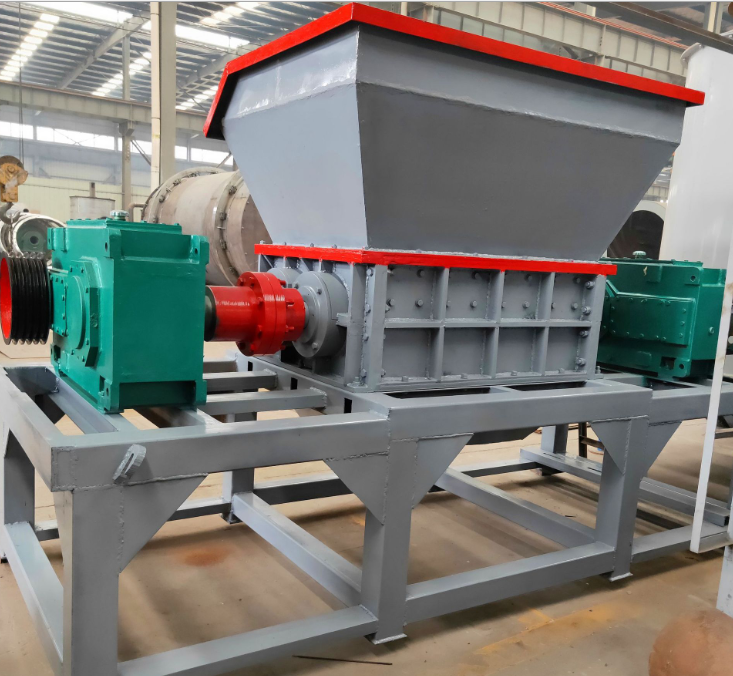 Double Shaft Used Car Motorcycle Tyre Rubber Crushing Machines Waste Tires Metal Scrap Bicycle Plastic Recycle Shredder Machine